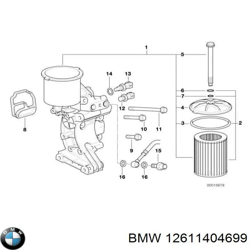 Купити 12611404699 BMW Датчик температури масла двигуна