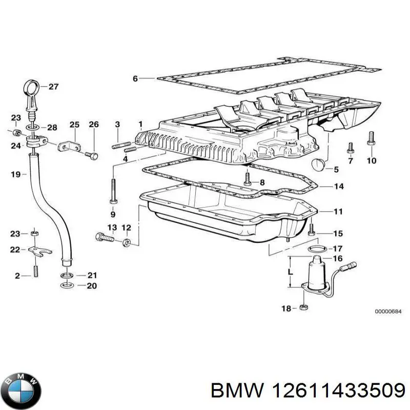 Купити 1702842 BMW Датчик рівня масла