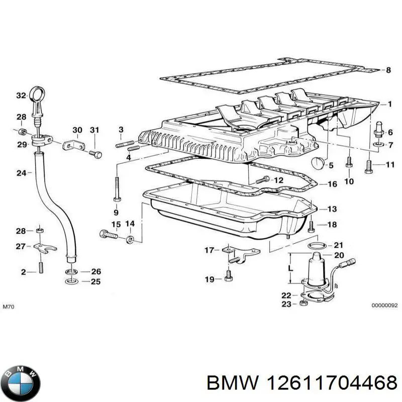 Датчик рівня масла двигуна BMW 12611704468 ціна, від 321.40 USD