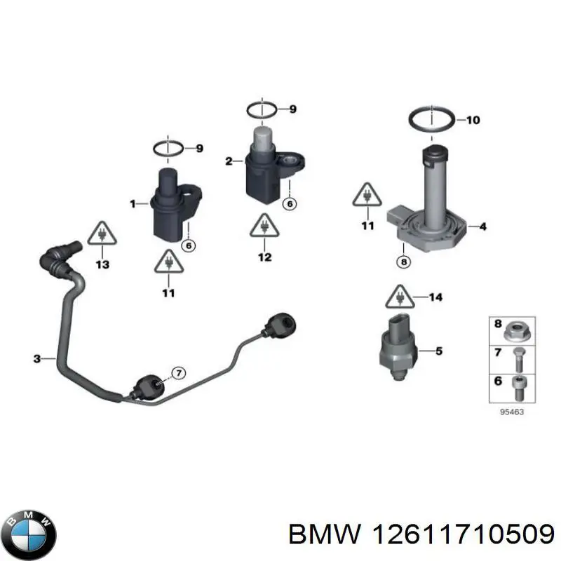 12611710509 BMW датчик тиску масла