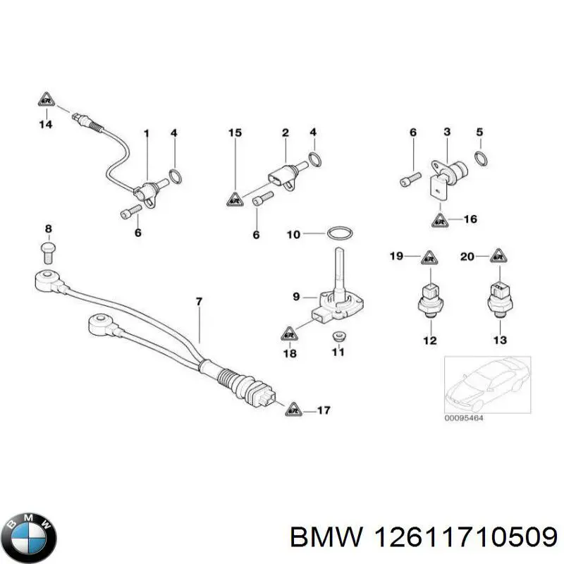 Манометри (показник тиску масла) BMW 12611710509 ціна, від 4.00 USD