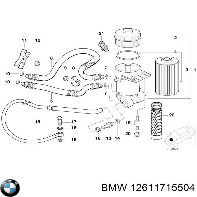 Купити 12619071448 BMW Датчик тиску масла