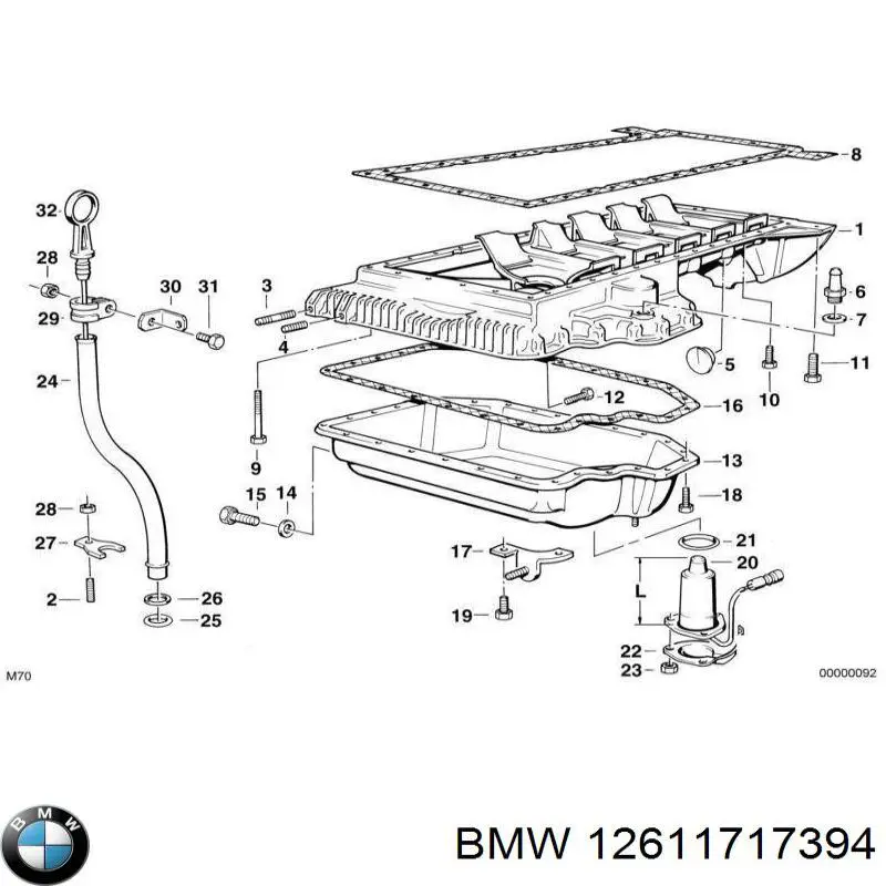 Датчик рівня масла двигуна BMW 12611717394 ціна, від 262.94 USD