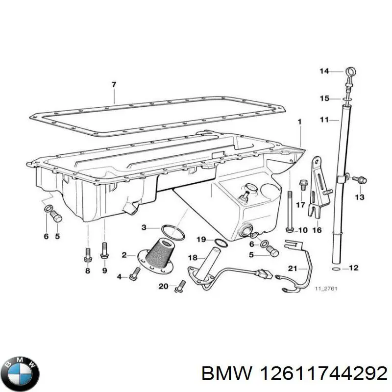 Купити 12611744292 BMW Ущільнююче кільце датчика рівня олії