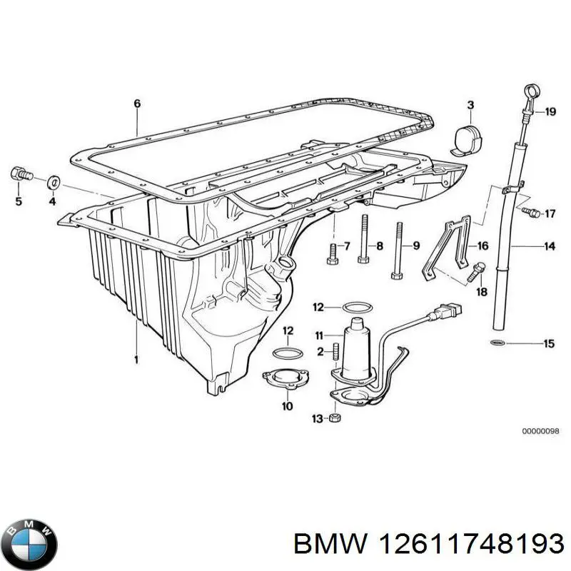 Датчик рівня масла двигуна BMW 12611735398 ціна, від 289.81 USD