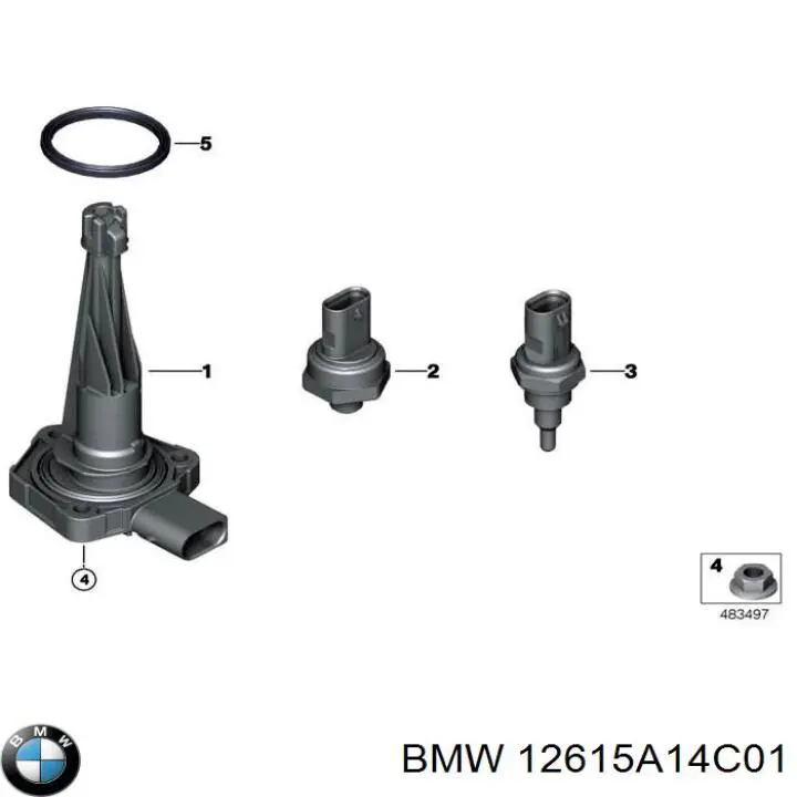 12615A14C01 BMW Датчик рівня мастила