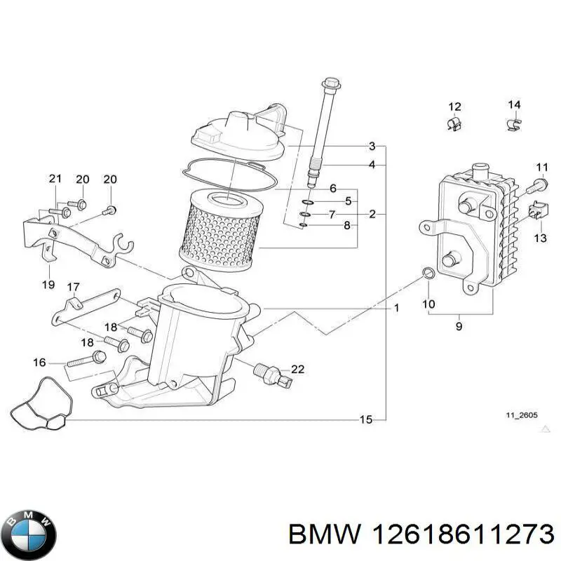 12618611273 BMW датчик тиску масла