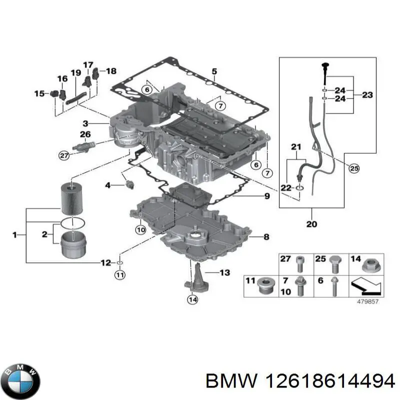 Манометри (показник тиску масла) BMW 8614494 ціна, від 25.34 USD