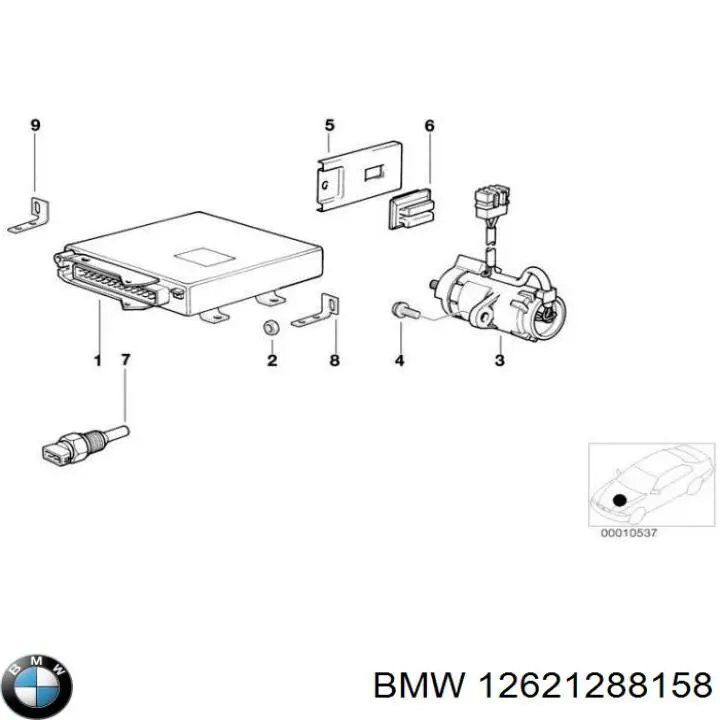 Датчик температури охолоджуючої рідини, на прилад BMW 12621288158 ціна, від 5.83 USD