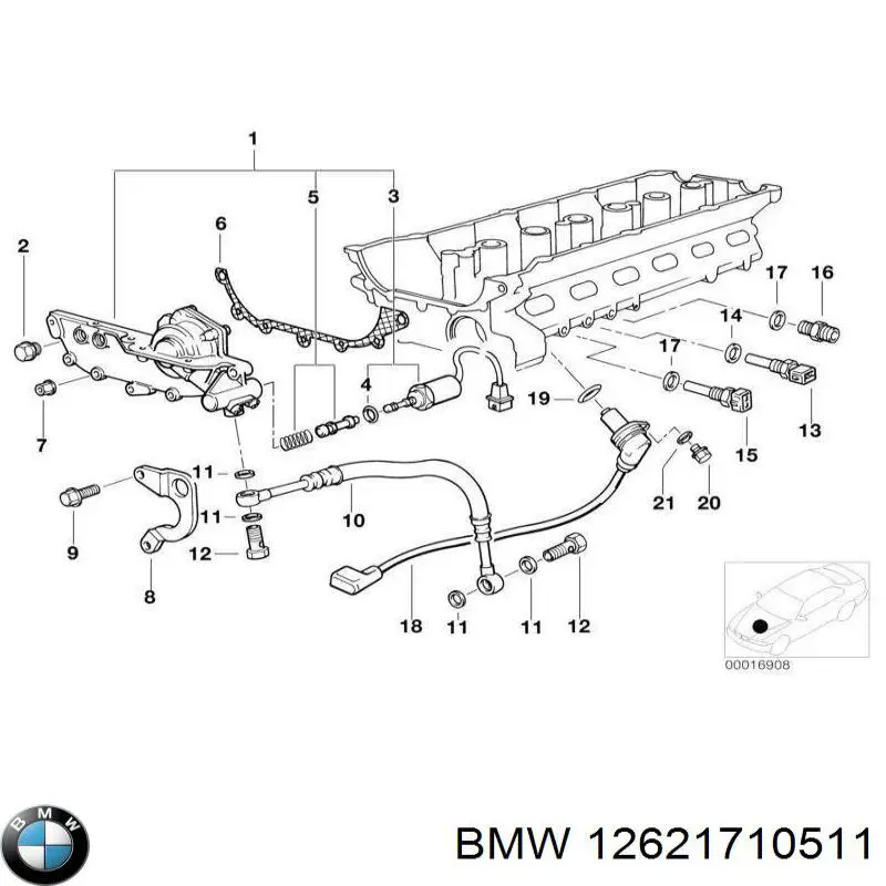 Термодатчик охолоджуючої рідини BMW 12621710511 ціна, від 5.85 USD