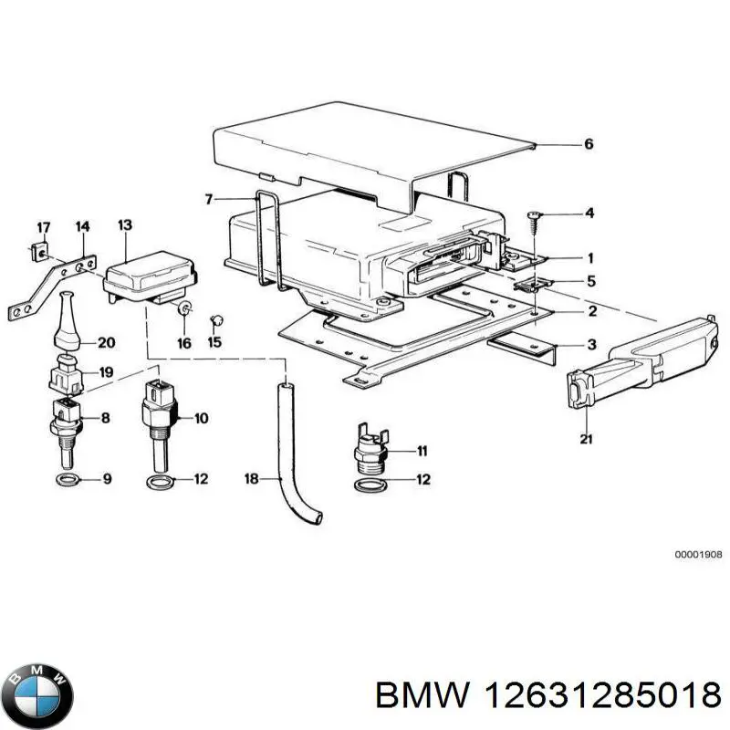 Купити 12631285018 BMW Датчик включення вентилятора