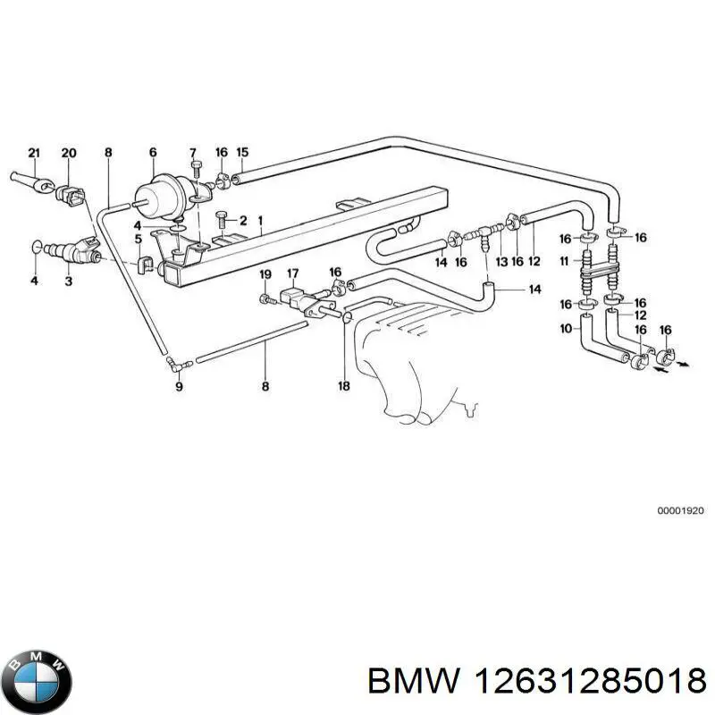 Термо-датчик включення вентилятора радіатора 12631285018 BMW