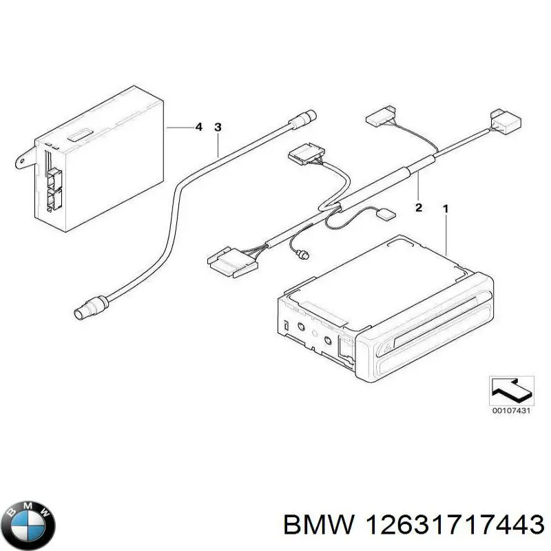 Купити 12631717443 BMW 
