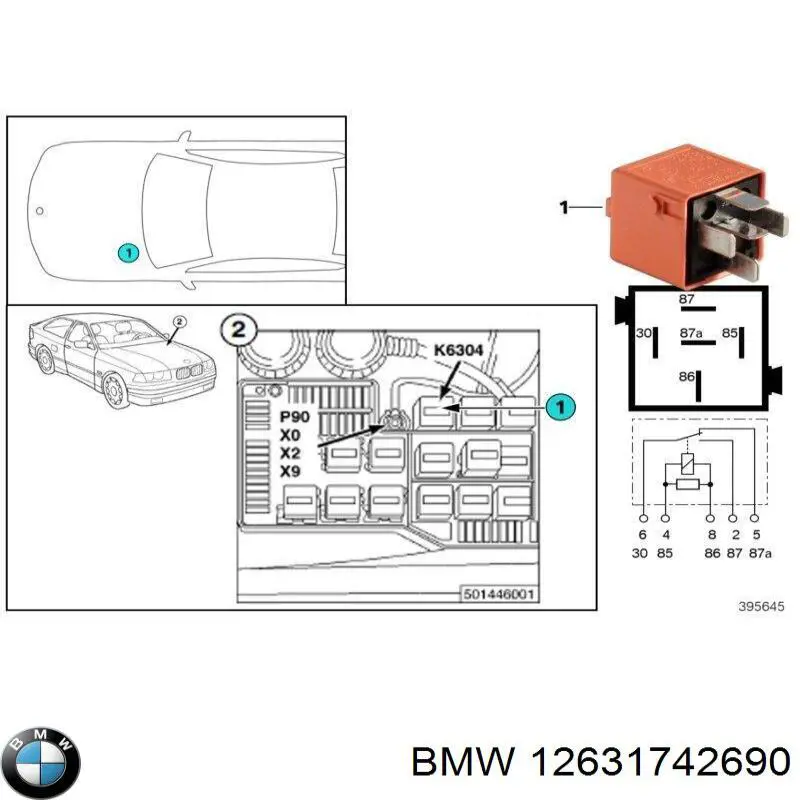 1742690 BMW Реле електричне багатофункціональне