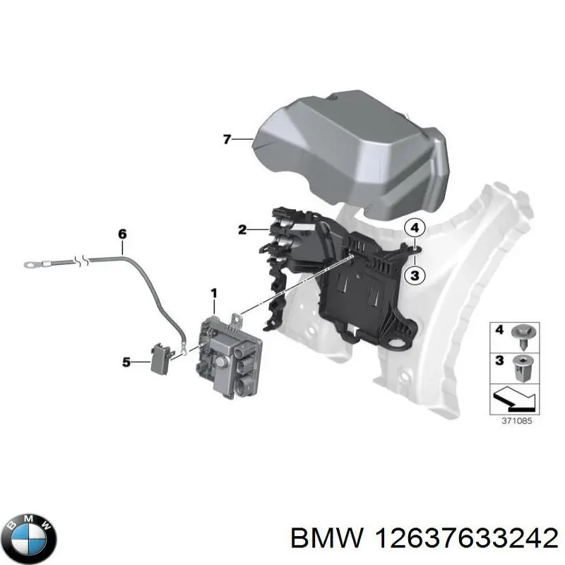 12637633242 BMW модуль керування (ебу бортової мережі)