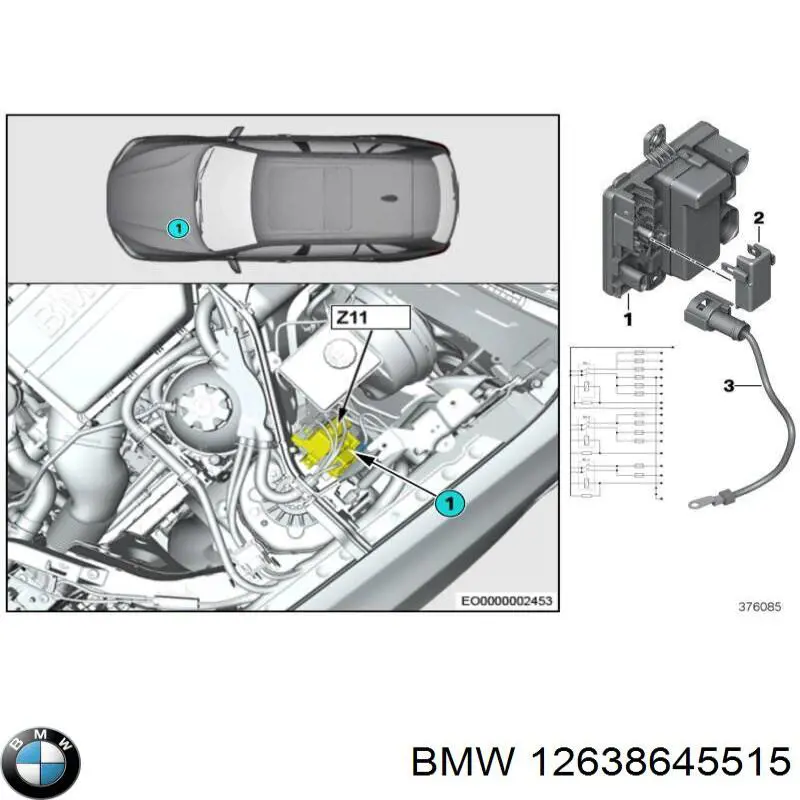 Блок управління бортової мережі BMW 12638645515 ціна, від 19.00 USD