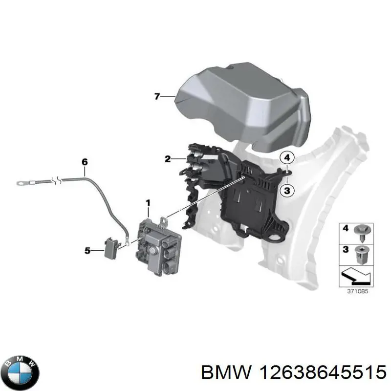 Модуль керування (ЕБУ) бортової мережі 7633242 BMW