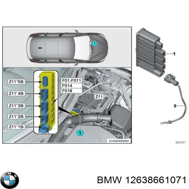 Датчик системи упорскування палива на BMW 1 (F40)