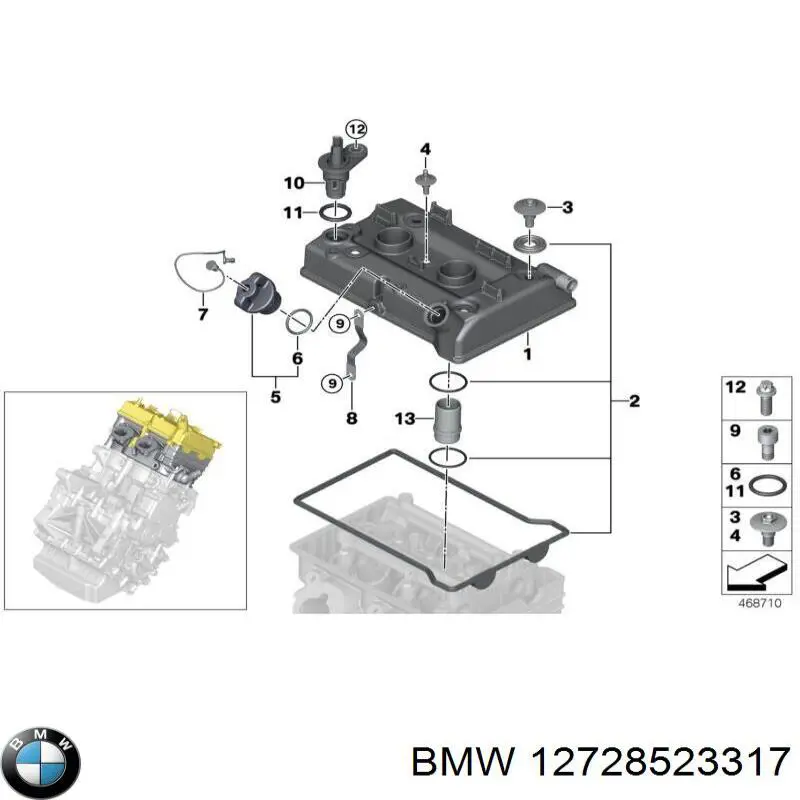 12728523317 BMW датчик положення розподільного