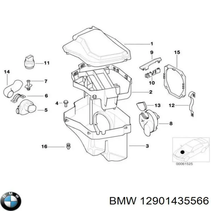  BMW 12901435566 ціна, від 164.26 USD