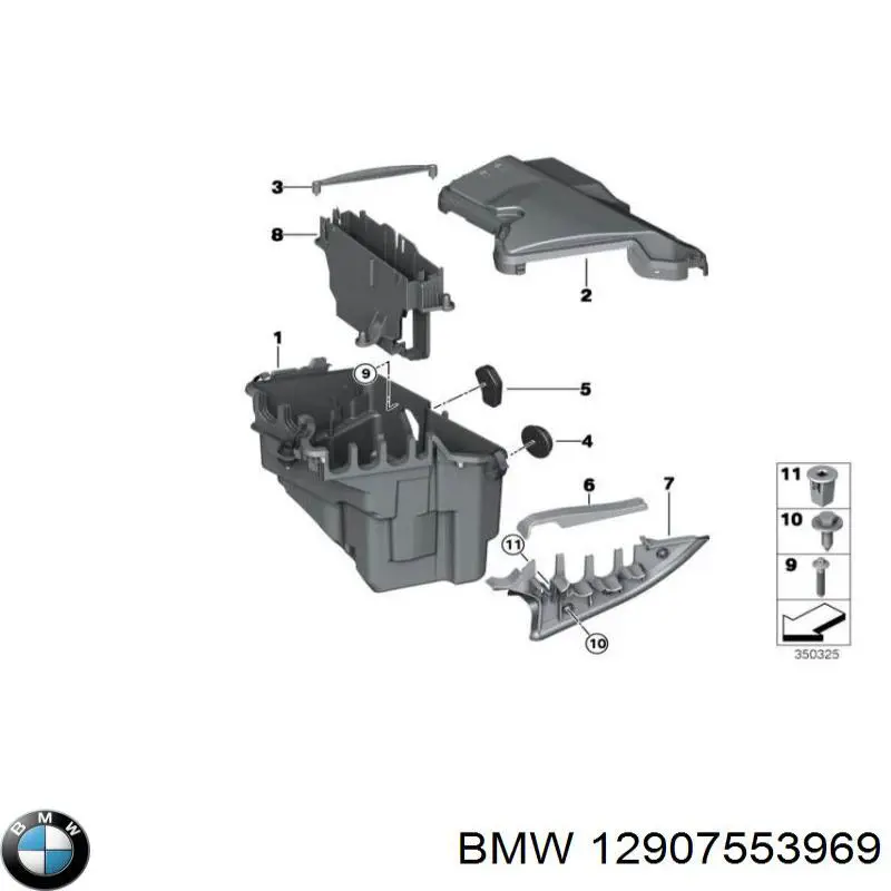 12907553969 BMW Корпус блока запобіжників