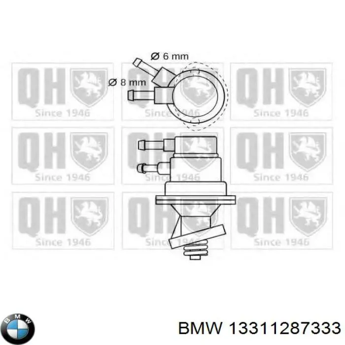 Паливний насос, механічний на BMW 3 (E21)