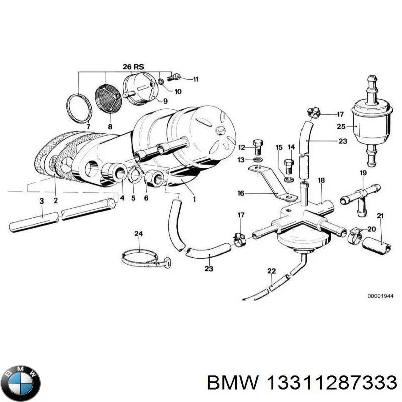Паливний насос, механічний 13311287333 BMW