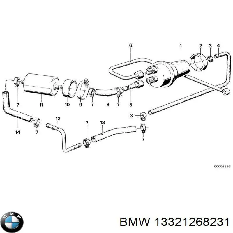 Фільтр тонкого очищення палива BMW 13321268231 ціна, від 5.88 USD