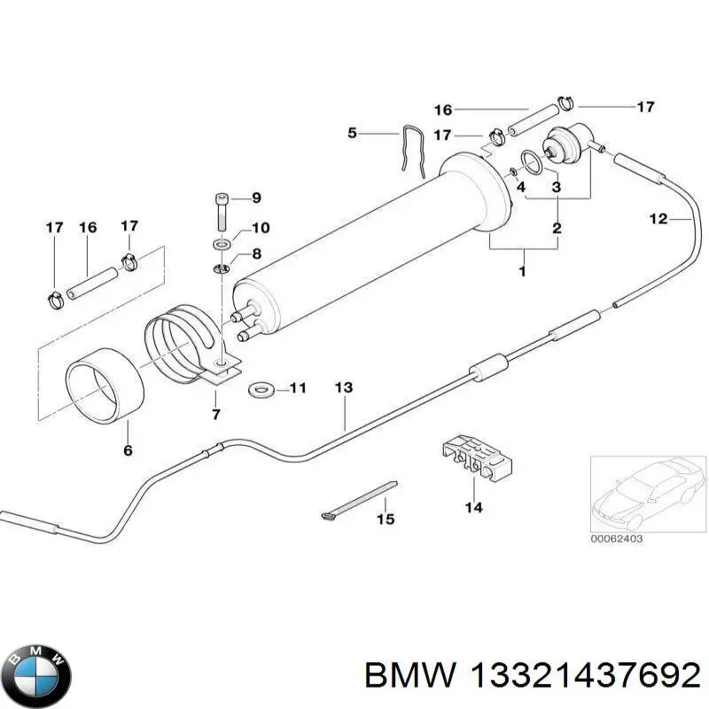 Трубопровід (гідровакуумного) підсилювача BMW 13321437692 ціна, від 51.91 USD