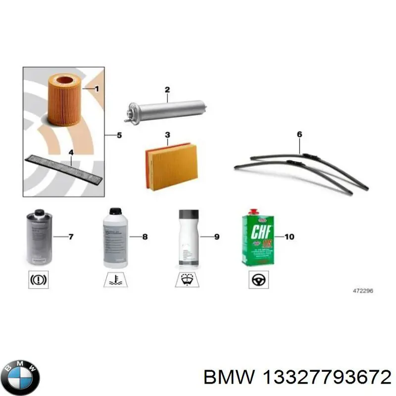 Купити 13327793672 BMW Фільтр-відстійник палива грубої очистки
