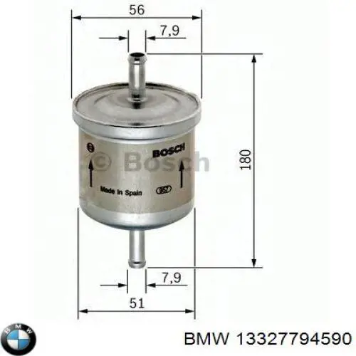 Фільтр тонкого очищення палива BMW 13327794590 ціна, від 18.66 USD