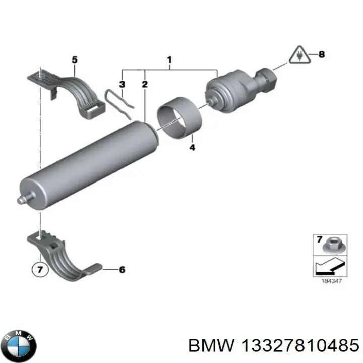 16127231600 BMW З'єднувальні елементи, система випуску