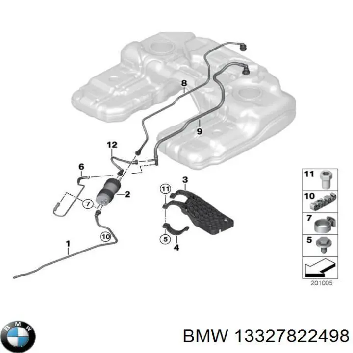 Паливний фільтр 13327822498 BMW