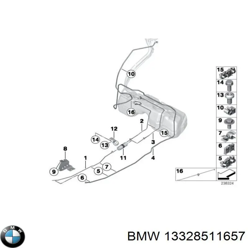 Купити 13328511657 BMW 