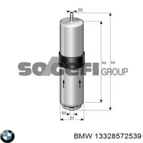 Фільтр тонкого очищення палива BMW 13328572539 ціна, від 28.03 USD