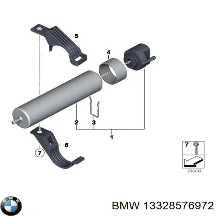 Купити 13328576972 BMW Фільтр-відстійник палива грубої очистки