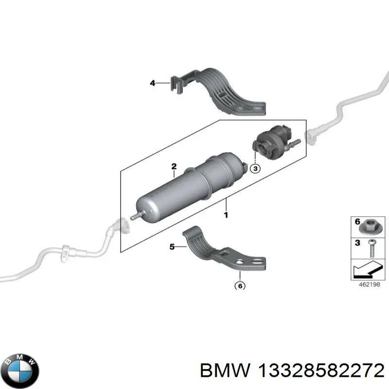 Купити 13328582272 BMW Фільтр-відстійник палива грубої очистки