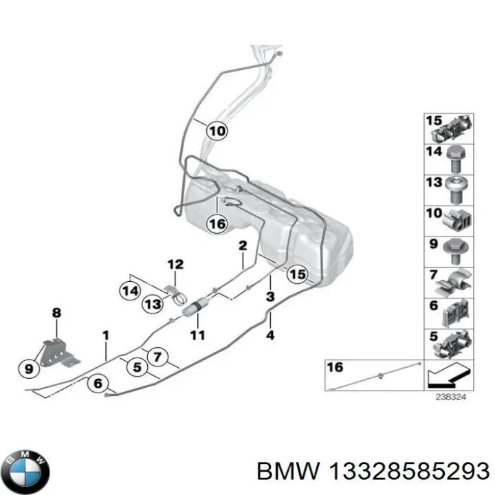 Прокладка корпусу паливного фільтра на BMW 3 (E90)