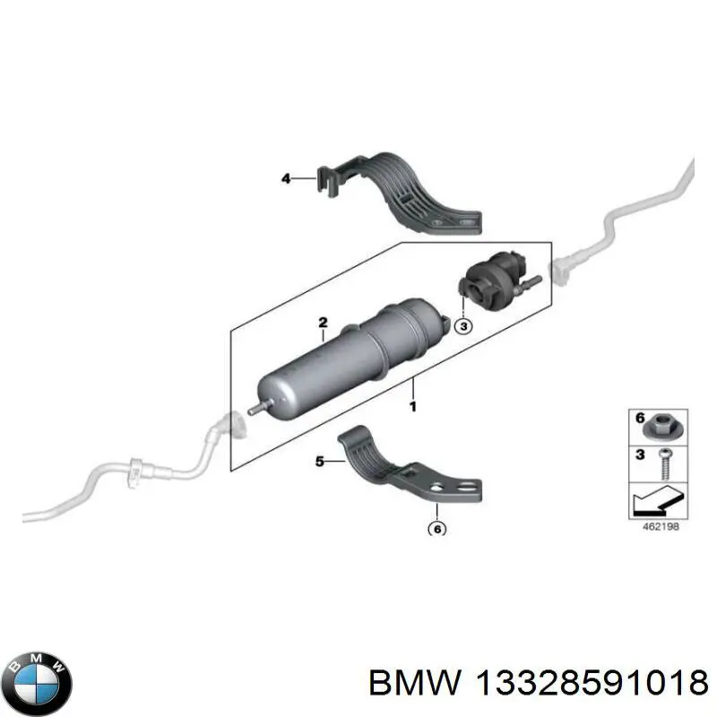 Купити 13328591018 BMW Фільтр-відстійник палива грубої очистки