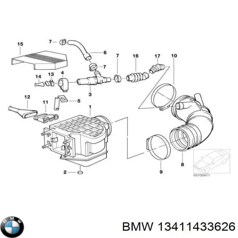 13411433626 BMW клапан/регулятор холостого ходу