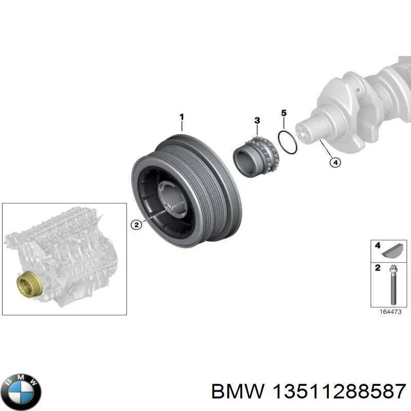 Купити 13511288587 BMW Шпонка коленвала