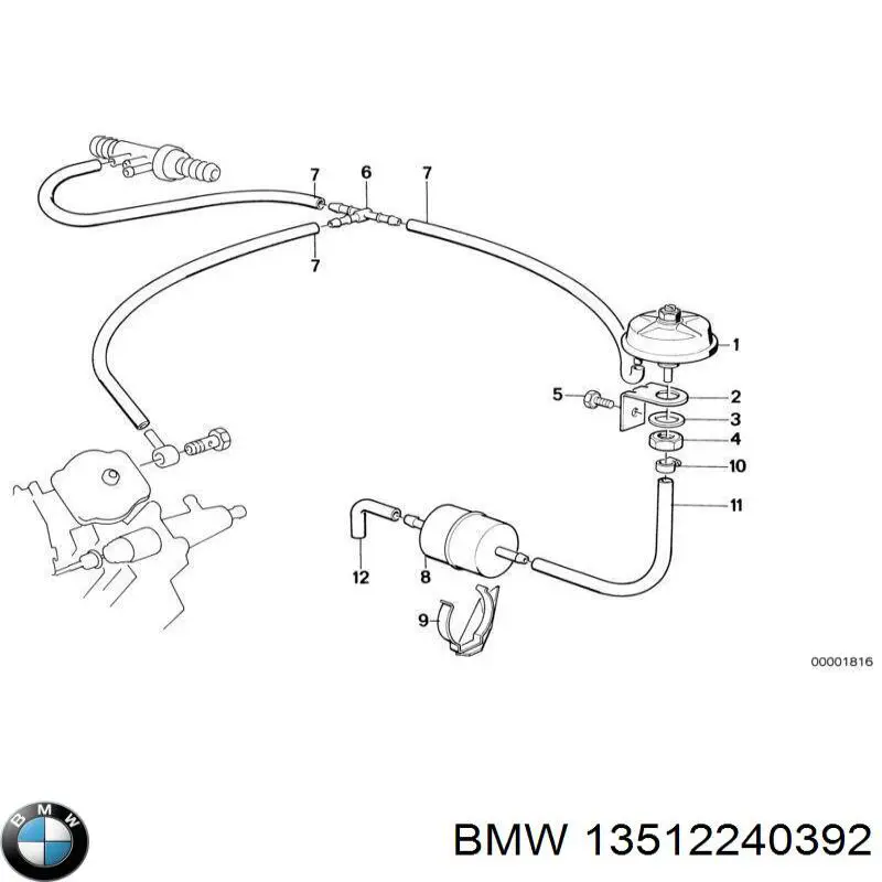  BMW 13512240392 ціна, від 55.32 USD