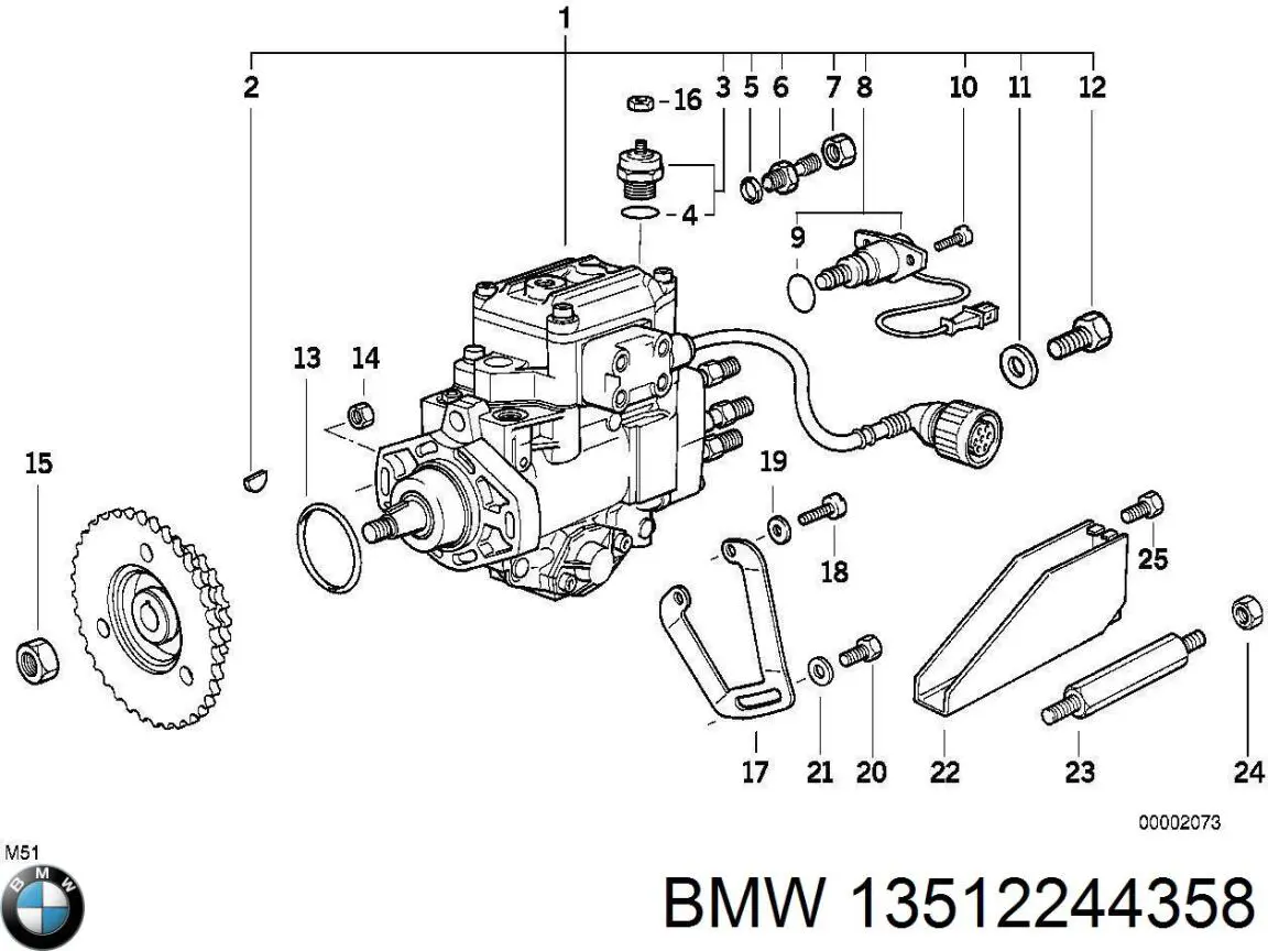 Купити 13512244358 BMW 