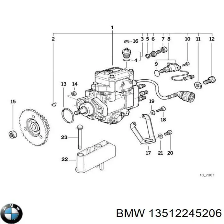 13512245206 BMW насос паливний високого тиску (пнвт - DIESEL)