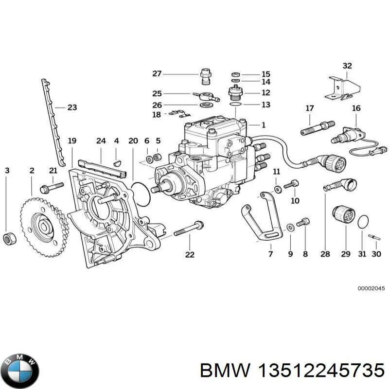 Купити Паливний насос високого тиску BMW 5  E34