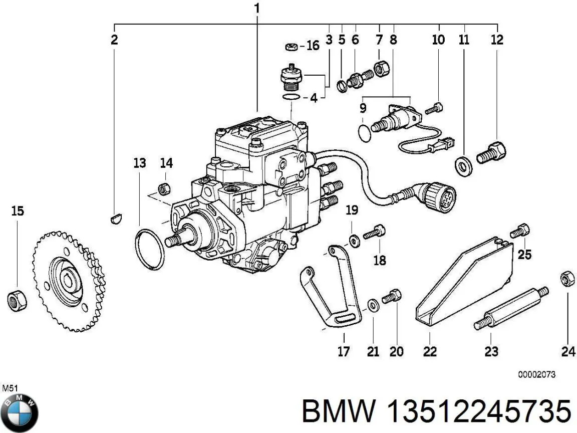 Купити 13512245735 BMW Насос паливний високого тиску (ПНВТ) - DIESEL