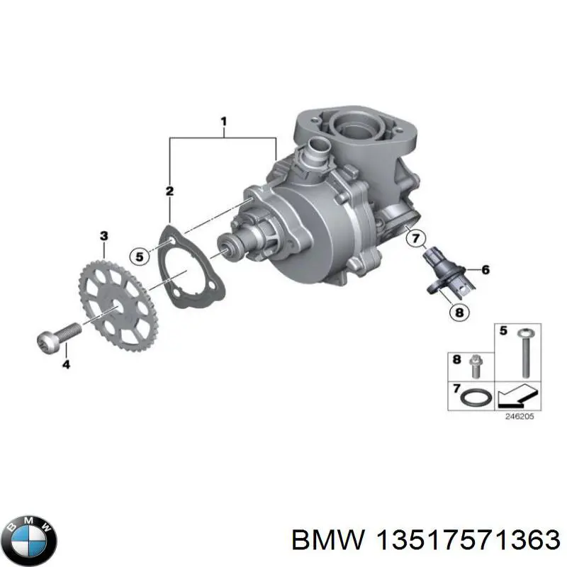 13517571363 BMW Прокладка кришки горловини, маслозаливної