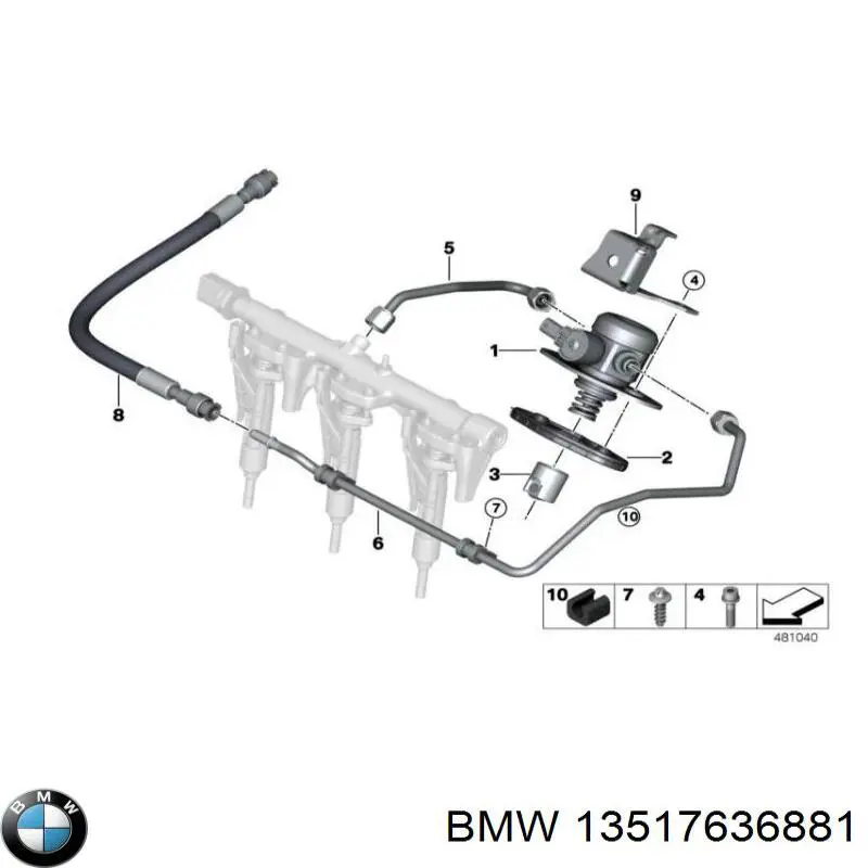  Насос паливний високого тиску (ПНВТ) - DIESEL BMW 2 