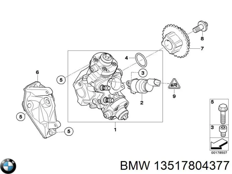 Прокладка кришки горловини, маслозаливної BMW 13517804377 ціна, від 8.24 USD