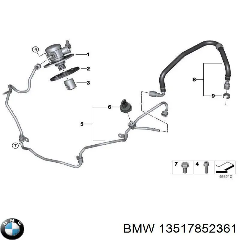 Насос паливний високого тиску BMW 13517852361 ціна, від 506.64 USD